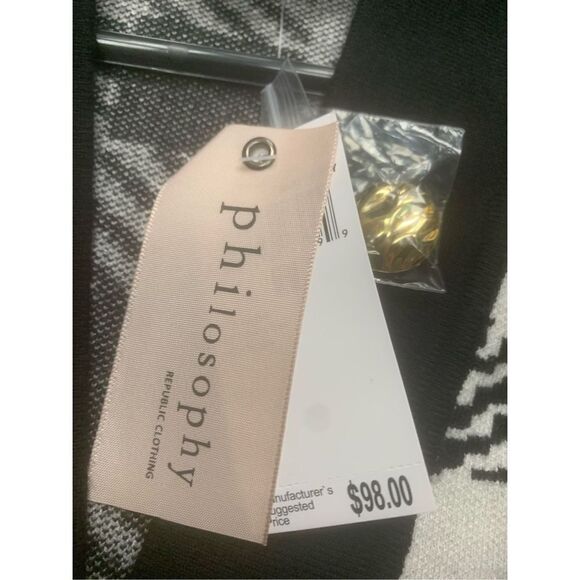 Philosophy Houndstooth Cardigan Sweater - Picture 8 of 11